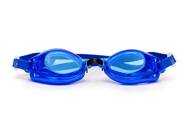 istock Swimming goggles isolated on the white background 92369924