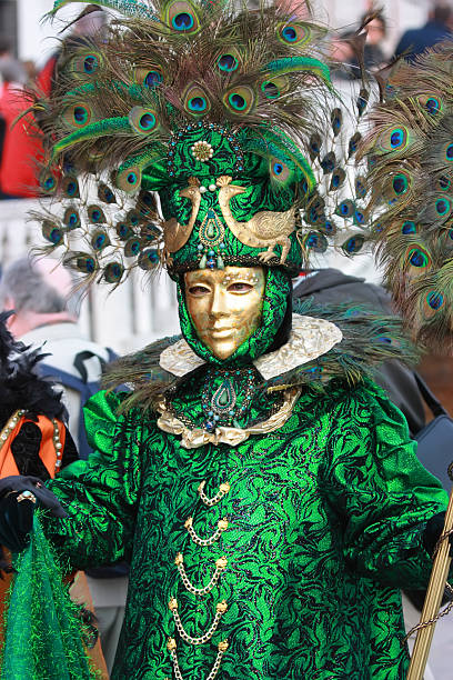 베니션 마스크 공작새 - mardi gras carnival peacock mask 뉴스 사진 이미지
