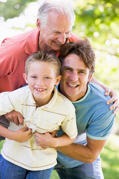 istock Grandfather with son and grandchild 92370211