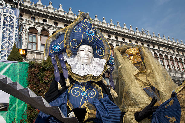 istock Couple of venetian mask 92370274