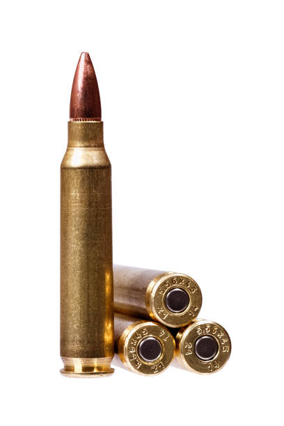 Two rifle bullets ammunition Two rifle bullets ammunition . High resolution image. ak 47 bullets stock pictures, royalty-free photos & images