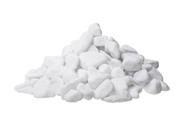 istock Group of white stoned isolated on background 923703976