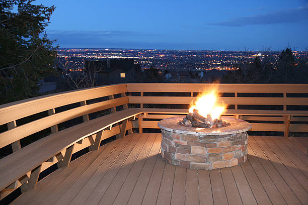 Fire Pit stock photo
