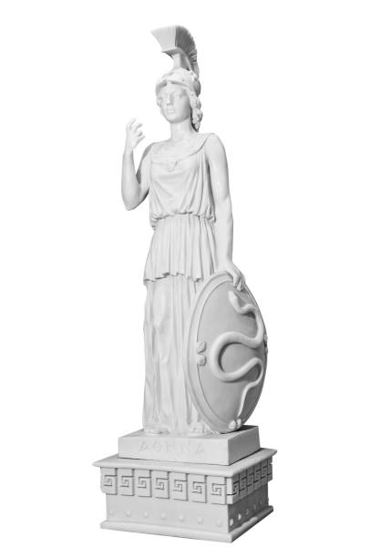 istock Antique statue of a woman with a shield 923710320