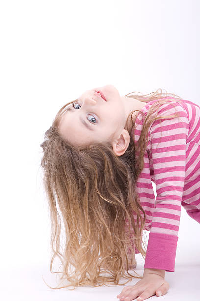 istock Little girl is fun 92371125
