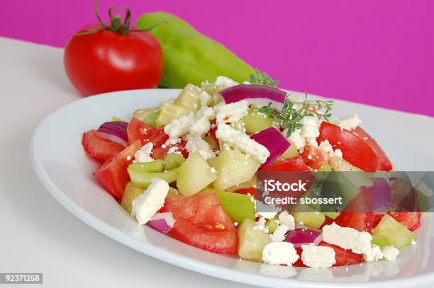 Greek Salad Stock Photo - Download Image Now - Appetizer, Cheese, Color Image