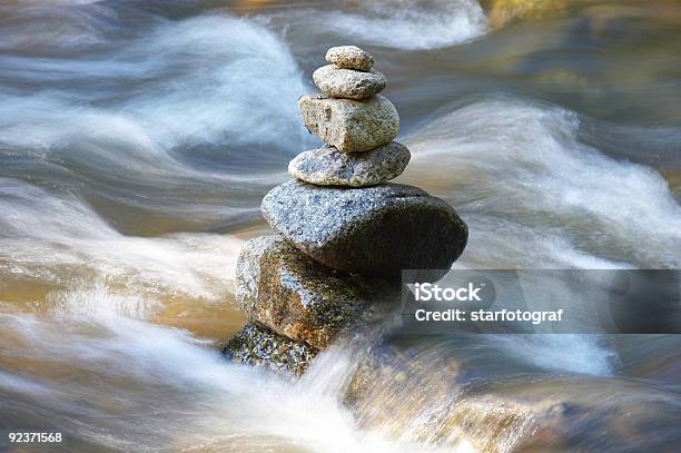 Little Watercourses With Many Stones Stock Photo - Download Image Now - Stability, Strength, Tide