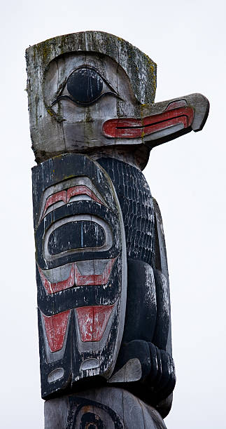 istock Raven-topped Alaskan Totum Pole 92371619