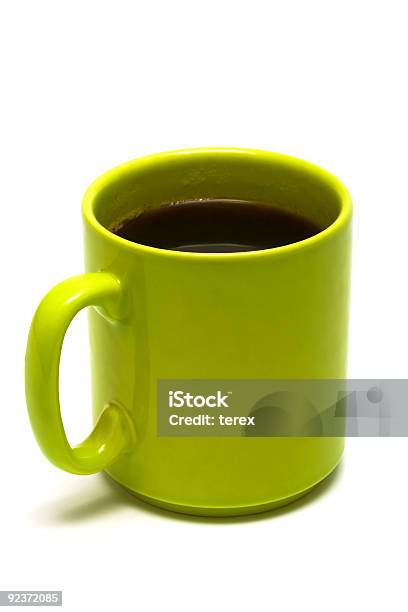 Photo libre de droit de Tasse De Café Vert banque d'images et plus d'images libres de droit de Objet ou sujet détouré - Objet ou sujet détouré, Tasse à café, Blanc