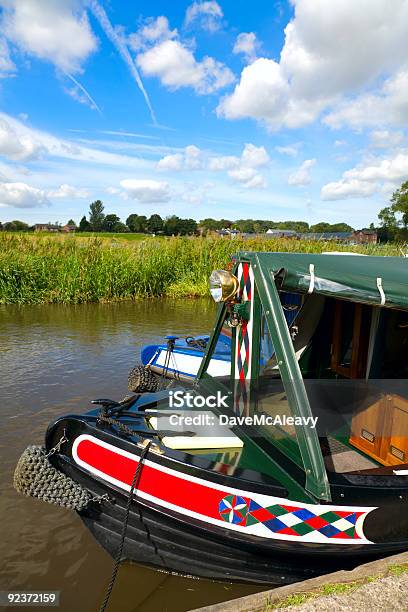 Uk Canal Barge Stock Photo - Download Image Now - Barge, British Culture, Canal