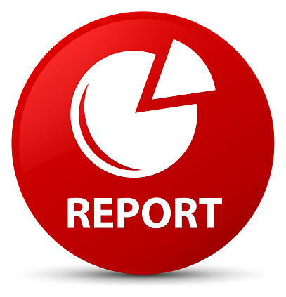 Making Report Red Report Red Round Button Stock Illustration - Download Image Now - Chart ...