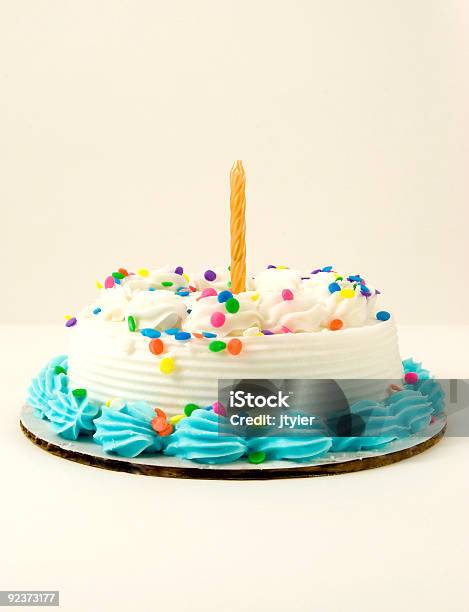Birthday Cake Stock Photo - Download Image Now - Birthday Cake, Cut Out, Birthday