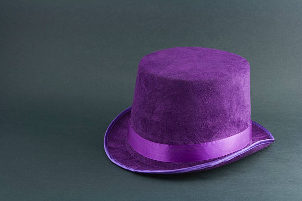 Fuzzy Purple Hat  pimp hat stock pictures, royalty-free photos & images