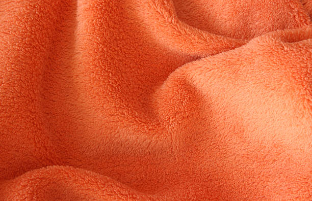 istock Orange terry towel close-up 92373529