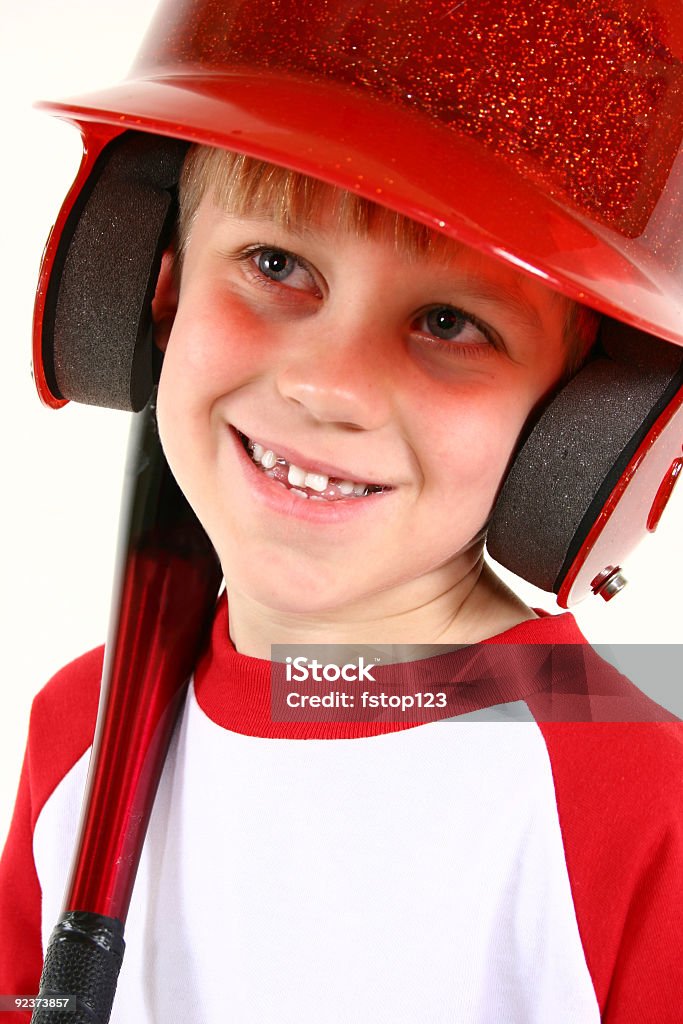 Premiado sorriso no Jogador de beisebol - Foto de stock de 6-7 Anos royalty-free
