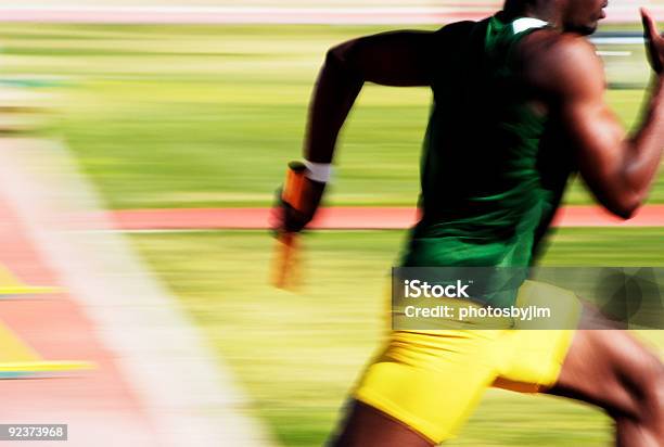 On His Way Stock Photo - Download Image Now - Track Event, Running, Blurred Motion