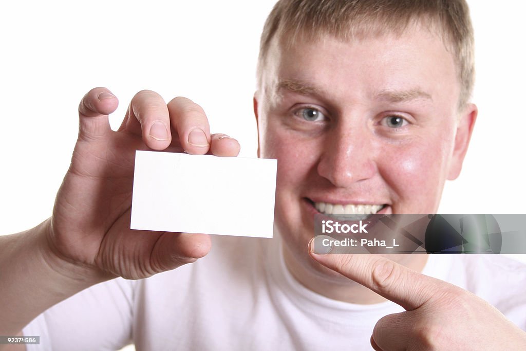 Junge mit Karte für text - Lizenzfrei Halten Stock-Foto