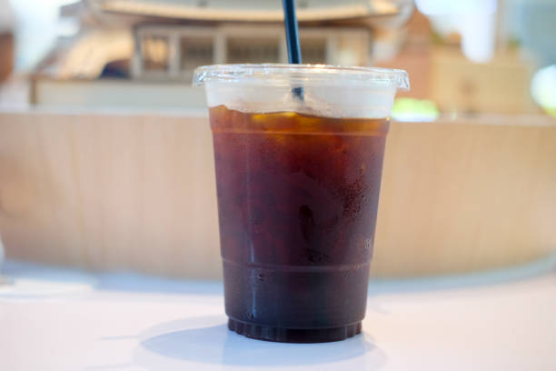 istock iced black coffee low fat good cafeine source for healthy office lifestyle. 923747972