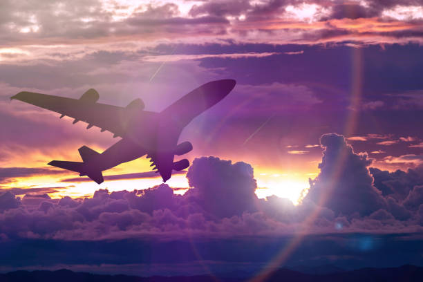 istock Colorful dramatic sky with cloud at sunset.Sky with sun background 923748406