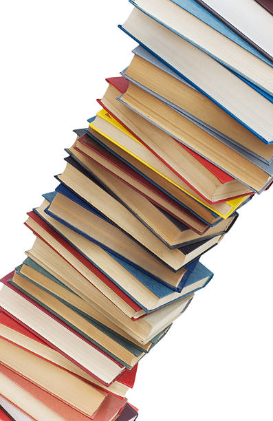 istock Stack of books isolated on the white background 92375195