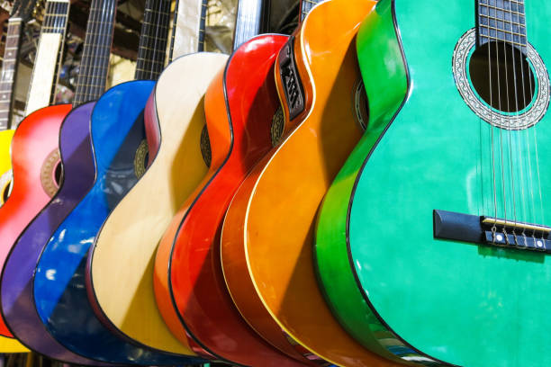 istock colorful guitars on the Istanbul Grand Bazaar. 923753364