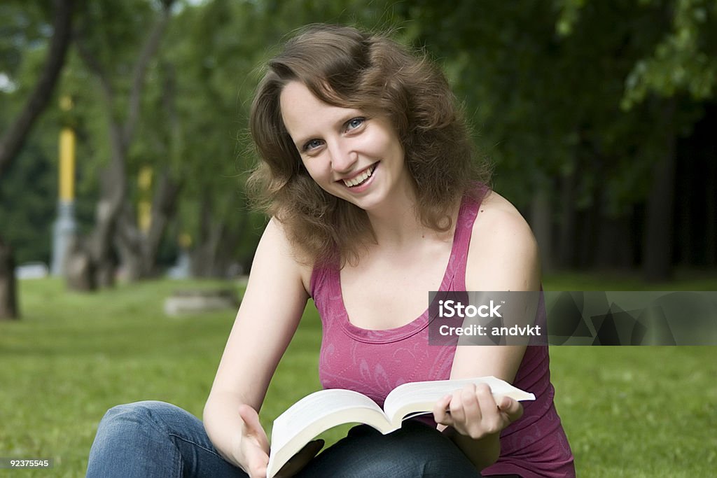 Girl with book.  Adult Stock Photo