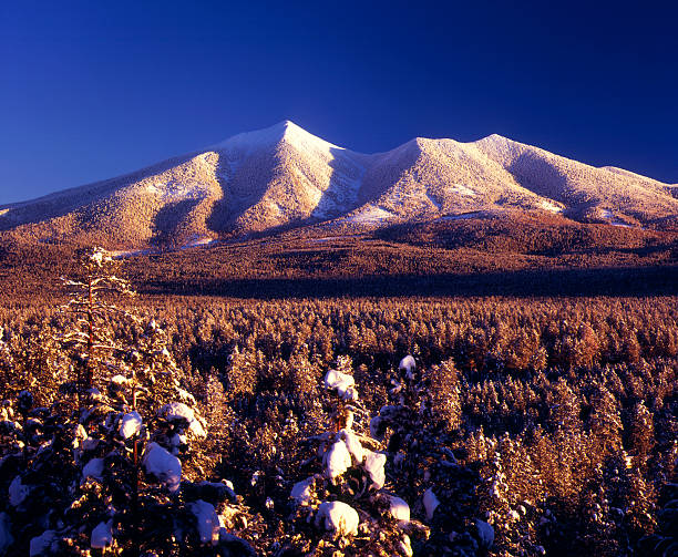 San Francisco Peaks in winter, Arizona  hopi culture photos stock pictures, royalty-free photos & images