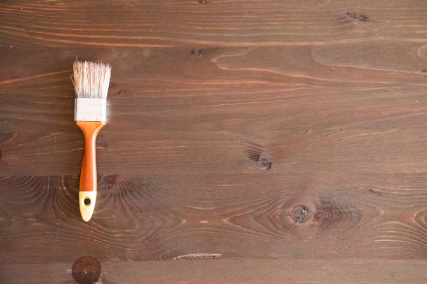 istock Brush on wooden background 923757142
