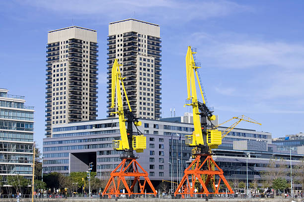 istock Cranes in Puerto Madero, Buenos Aires. 92375775
