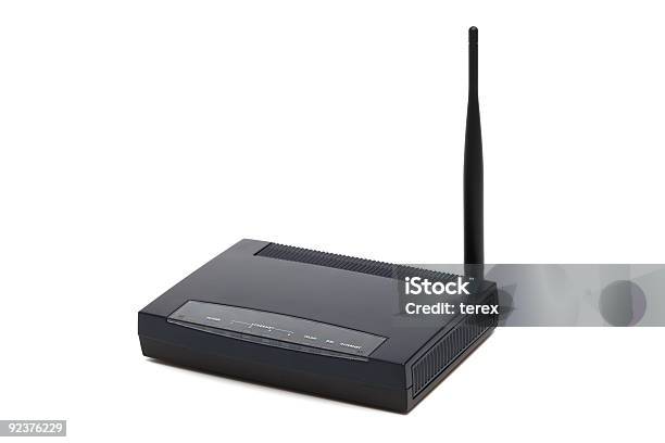 Foto de Novo De Modem e mais fotos de stock de Comunicação - Comunicação, Cor Preta, Equipamento