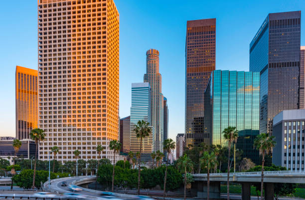 istock Los Angeles and Traffic at Dusk 923764556