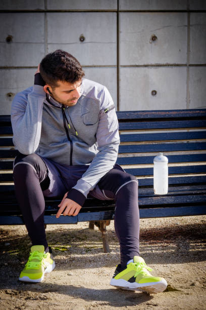 istock Young athlete man is doing sport runing 923765596