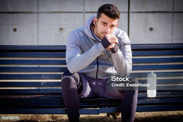 Young Athlete Man Is Doing Sport Runing Stock Photo - Download Image Now - Active Lifestyle, Activity, Adult