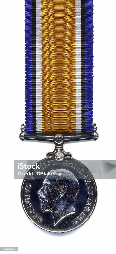 Medalha de guerra britânico, 1914-18 (parte de trás - Foto de stock de 1914 royalty-free