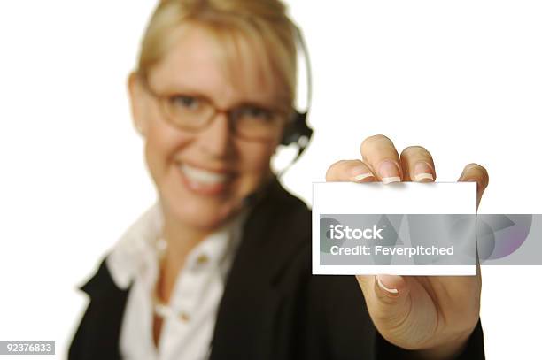 Beautiful Woman Holding Blank Card Stock Photo - Download Image Now - Adult, Assistance, Beautiful People