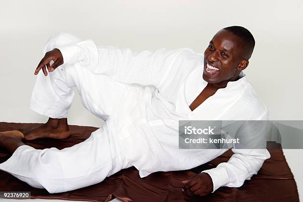 Casual Reclining Man Stock Photo - Download Image Now - African-American Ethnicity, Men, Sensuality