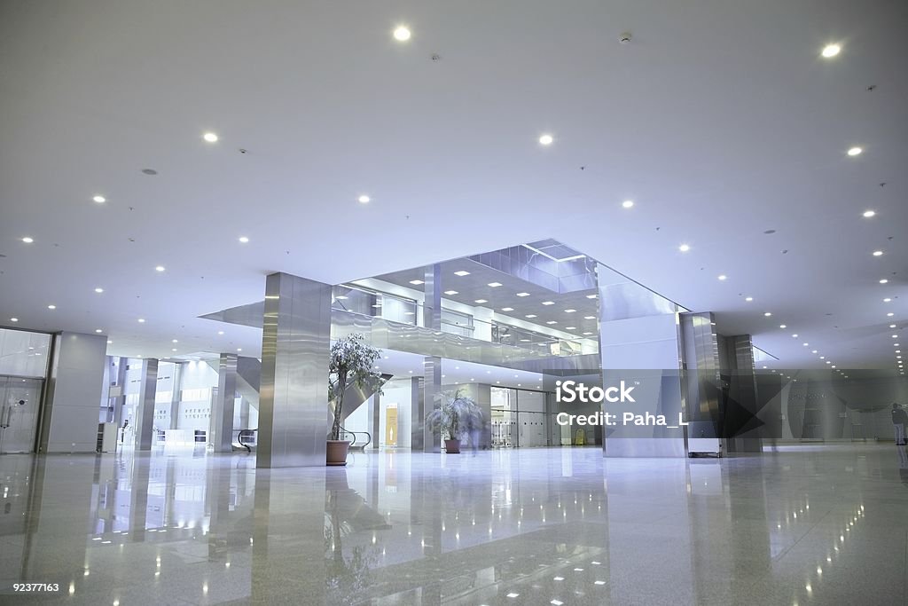 An empty, modern business center in the business center 2 Flooring Stock Photo