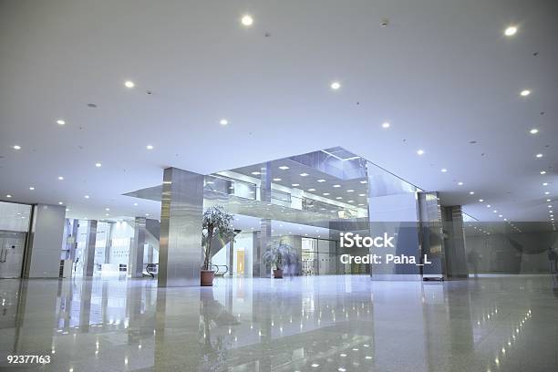 An Empty Modern Business Center Stock Photo - Download Image Now - Flooring, Shiny, Office