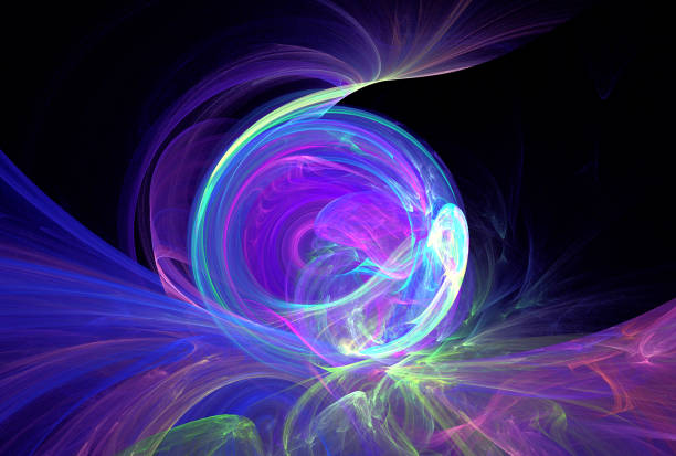 istock Abstract illustration of a fractal pattern on black background 923772438