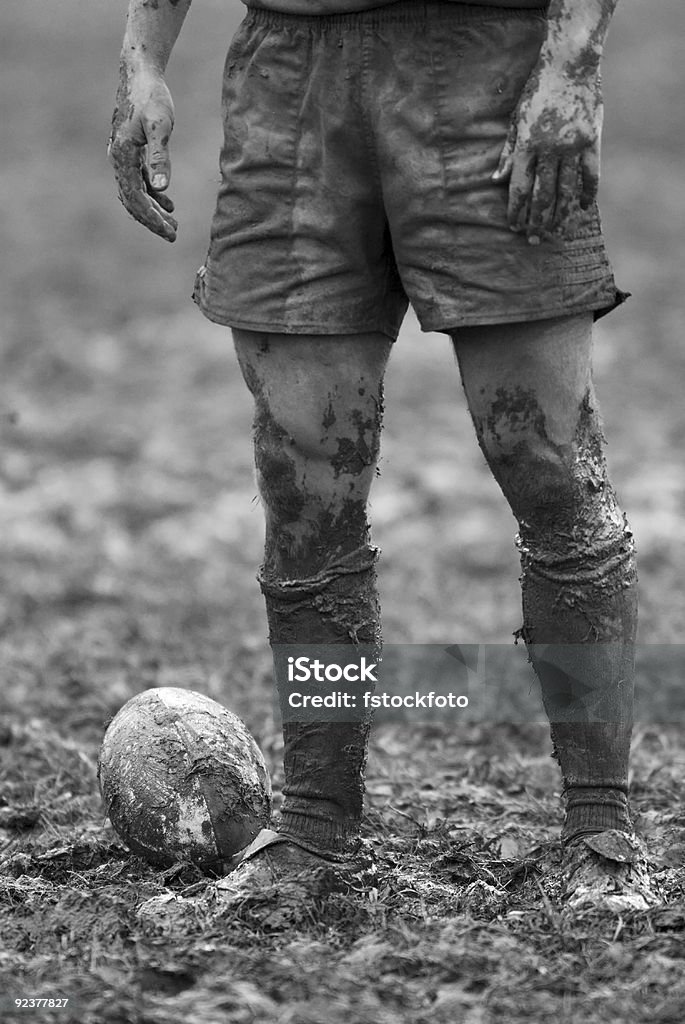 Rugby Mud Bowl  Old-fashioned Stock Photo