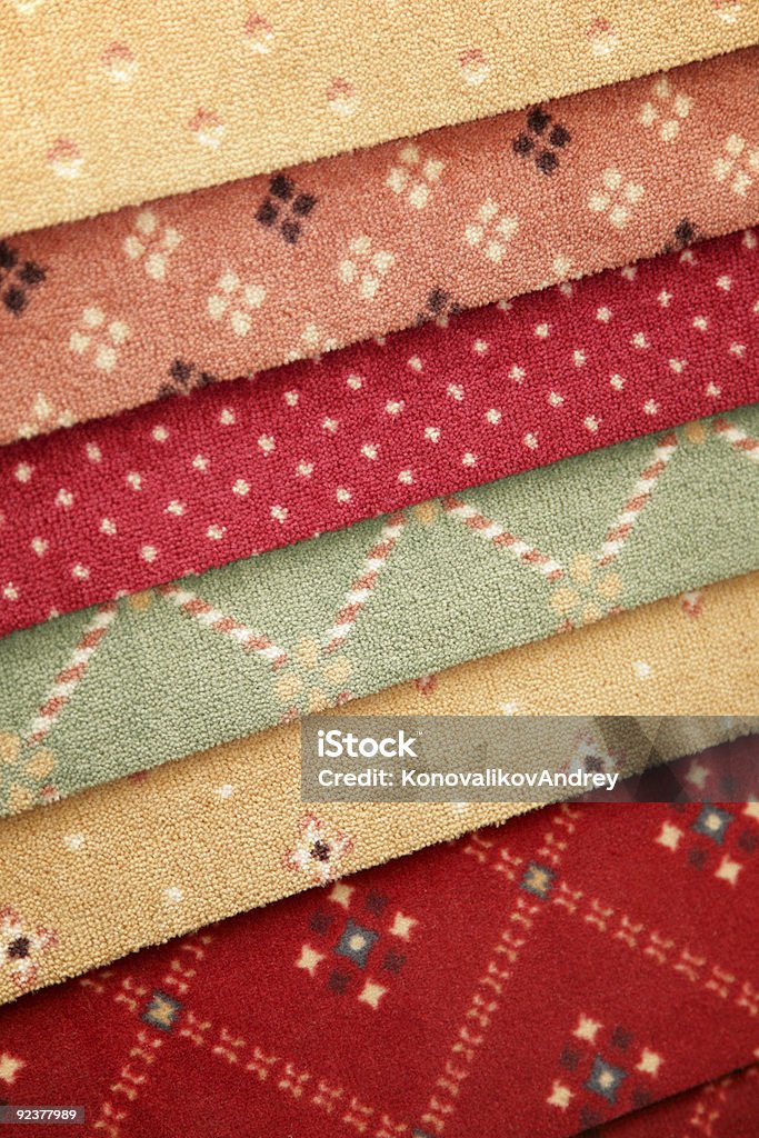 carpet samples Samples of color of a carpet covering Business Stock Photo