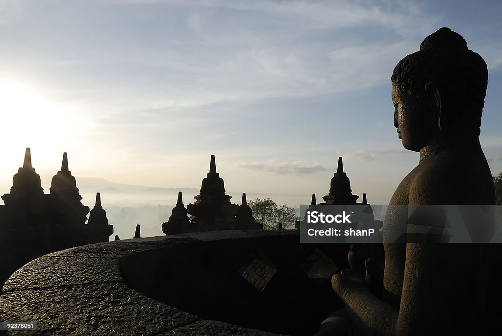 Borobudur sunrise  Adventure Stock Photo