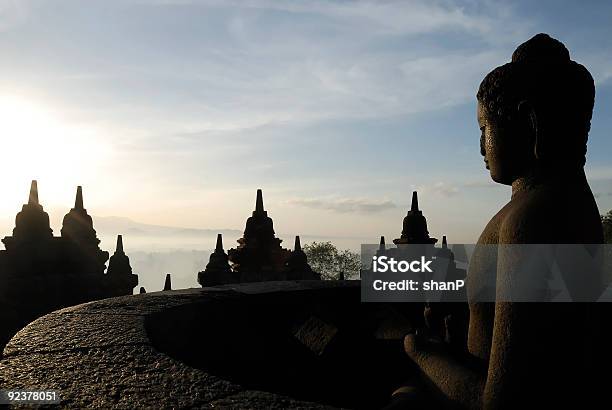Borobudur Sunrise Stock Photo - Download Image Now - Adventure, Asia, Borobudur