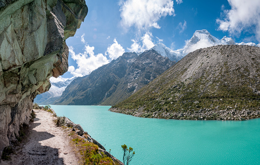 Lake Paron In The Peruvian Andes