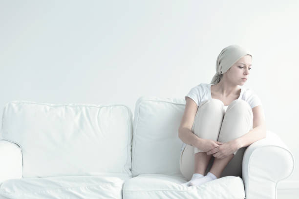 istock Lonely sivk woman with kanker 923793452
