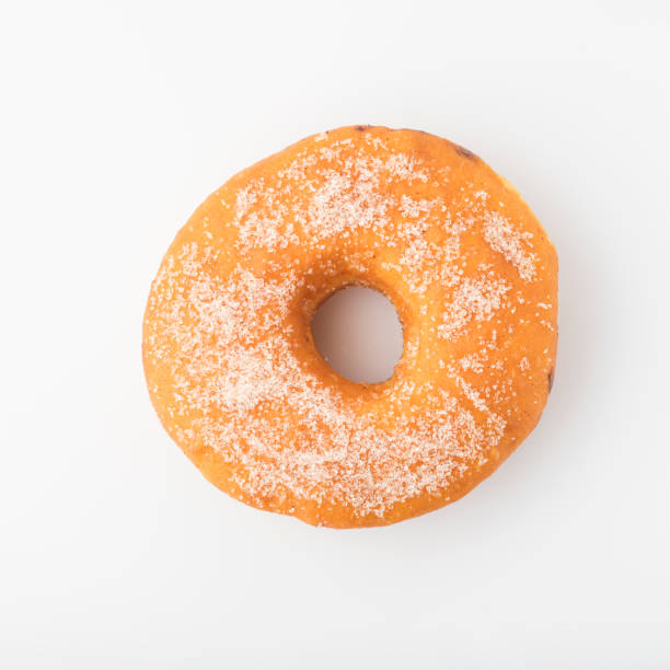 istock Food: Top View of Donut Isolated on White Background 923795714