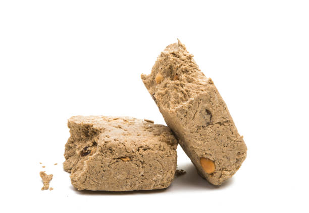istock Piece of peanut halva isolated 923809626