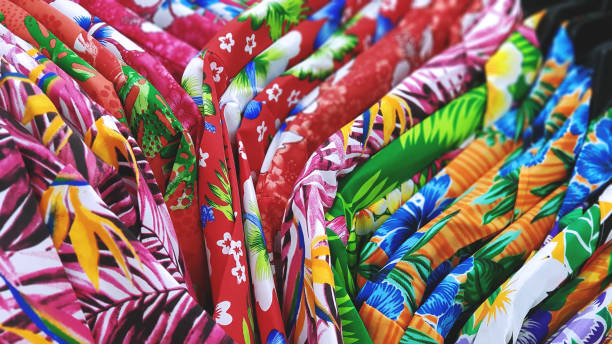 istock Colorful Flower Patterned Shirts for Summer Vacation 923810070