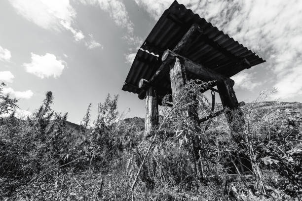 The rural architecture of Bondo village in the Bregaglia range - Switzerland.