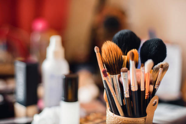 istock set of professional makeup brushes 923824820